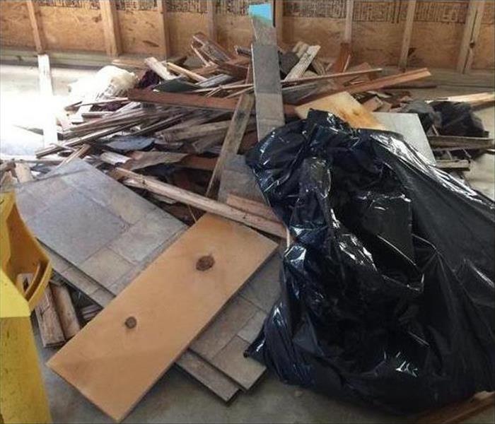hardwood floor after storm
