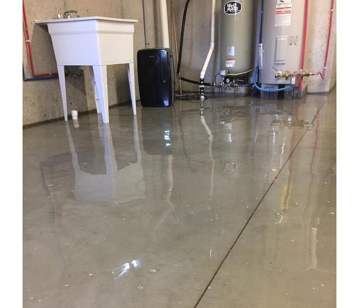 Picture of flooded basement